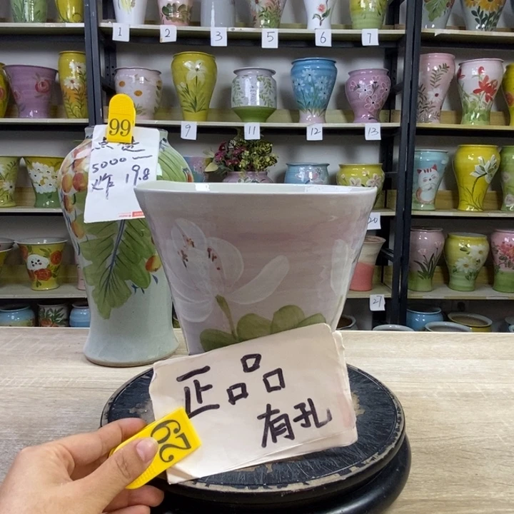 景德镇高温陶瓷花盆