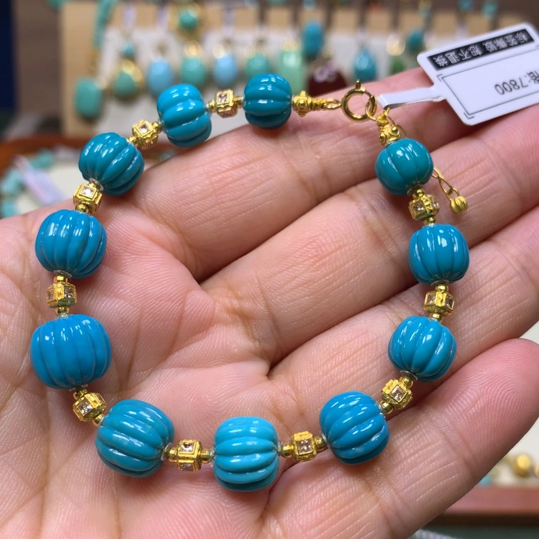 绿松石18K金镶嵌单圈