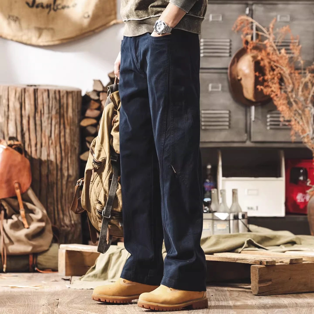 【立体裁剪】加绒工装裤子男2025新款冬季加厚男裤宽松直筒休闲裤