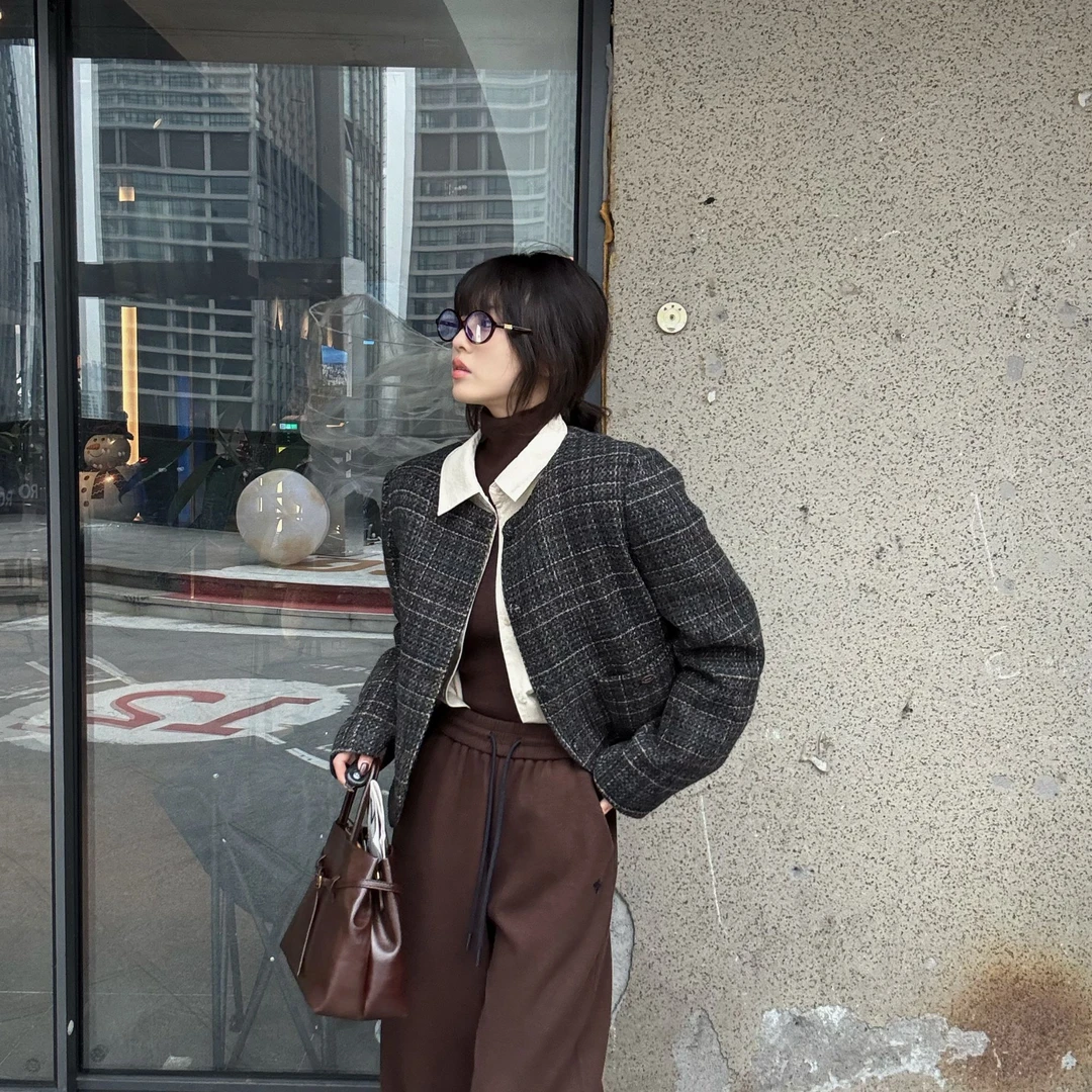 小香风通勤上班日常百搭休闲羽绒服3572