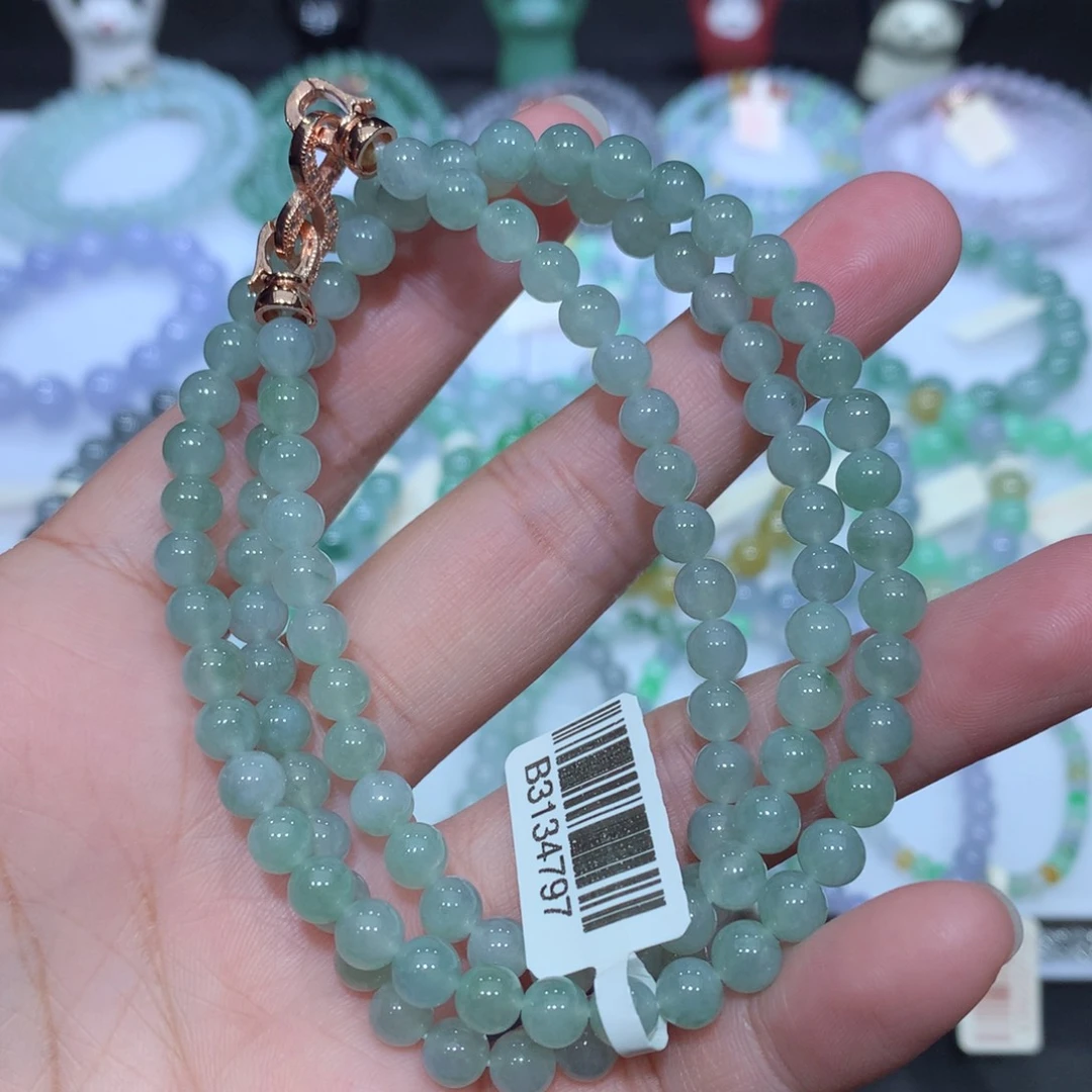 翡翠未镶嵌手串天然
