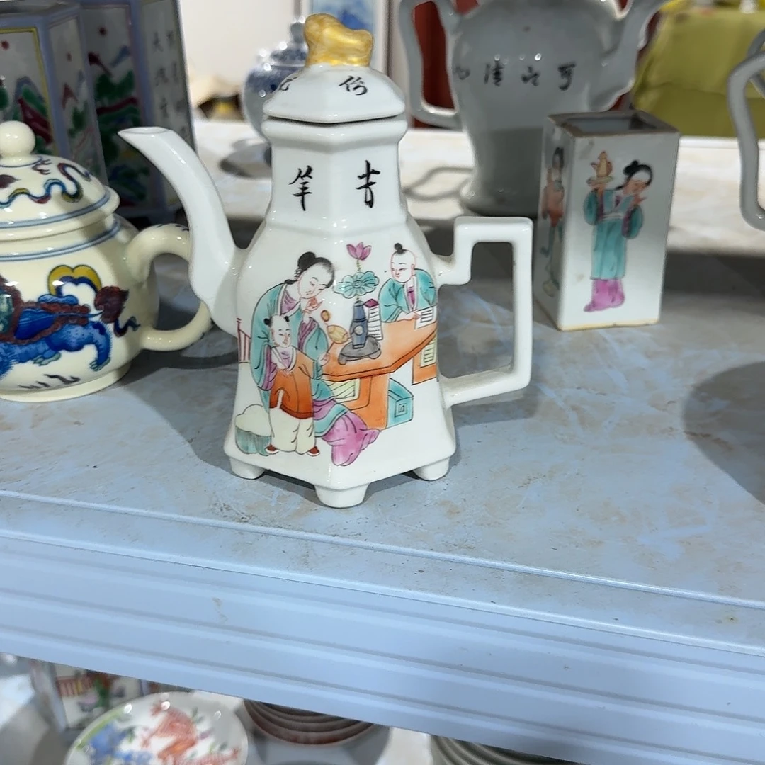 瓷片摆件手绘瓷器处理