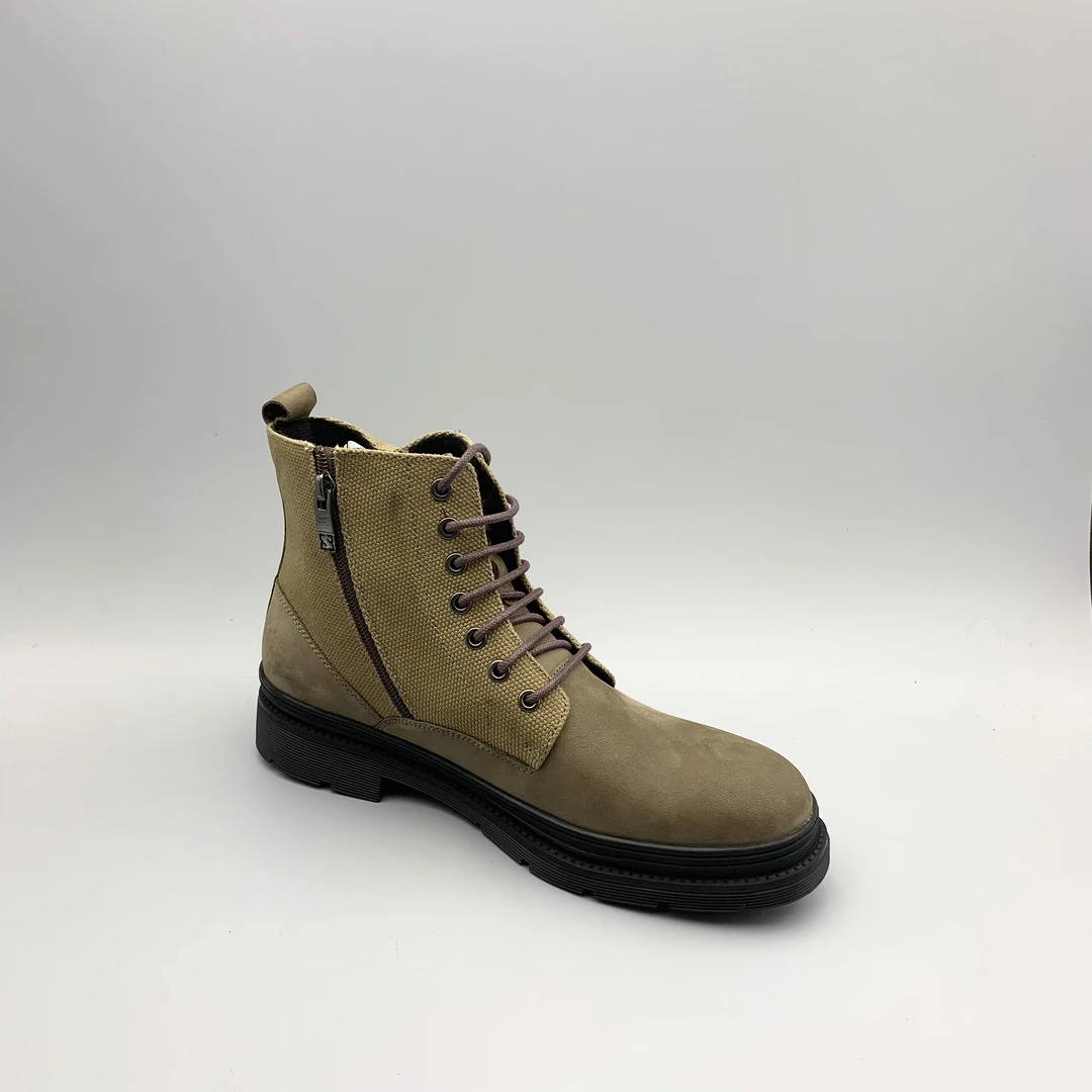 新款轻质厚底系带男士真皮鞋休闲鞋C391