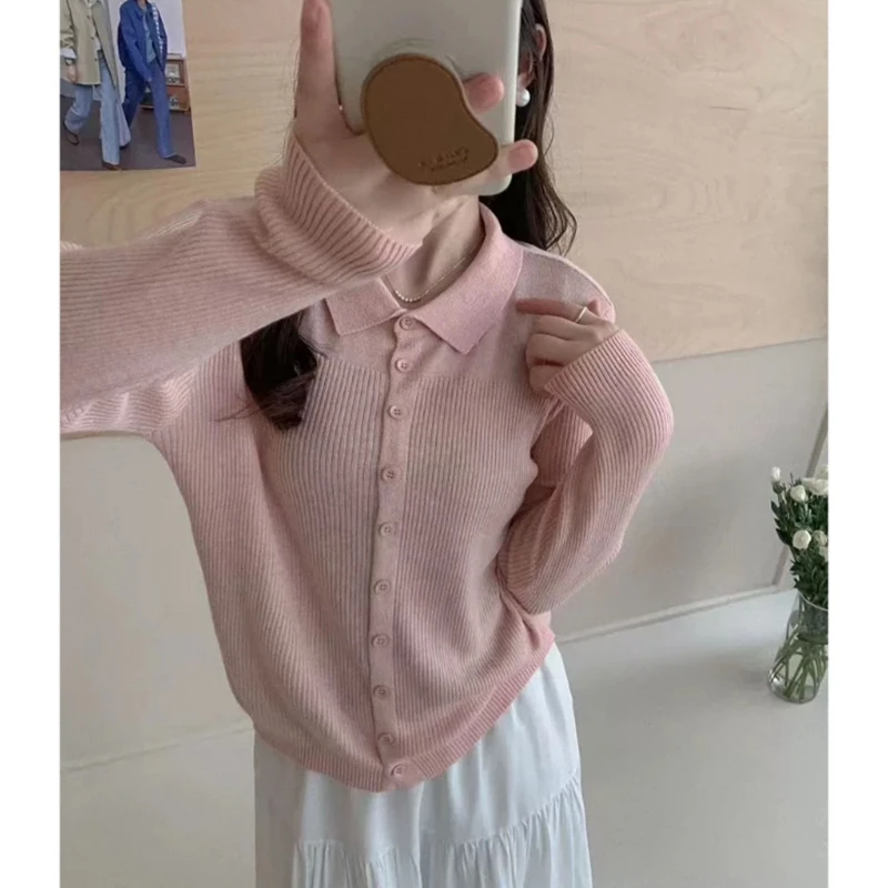 丹姐家 小翻领Polo衫 超细羊毛 早春薄款针织衫