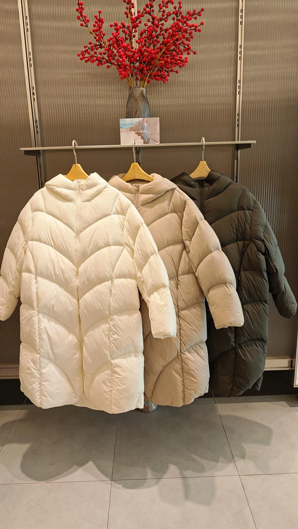 新款2025冬商场同款羽绒服连帽长款泡芙5PAC10450