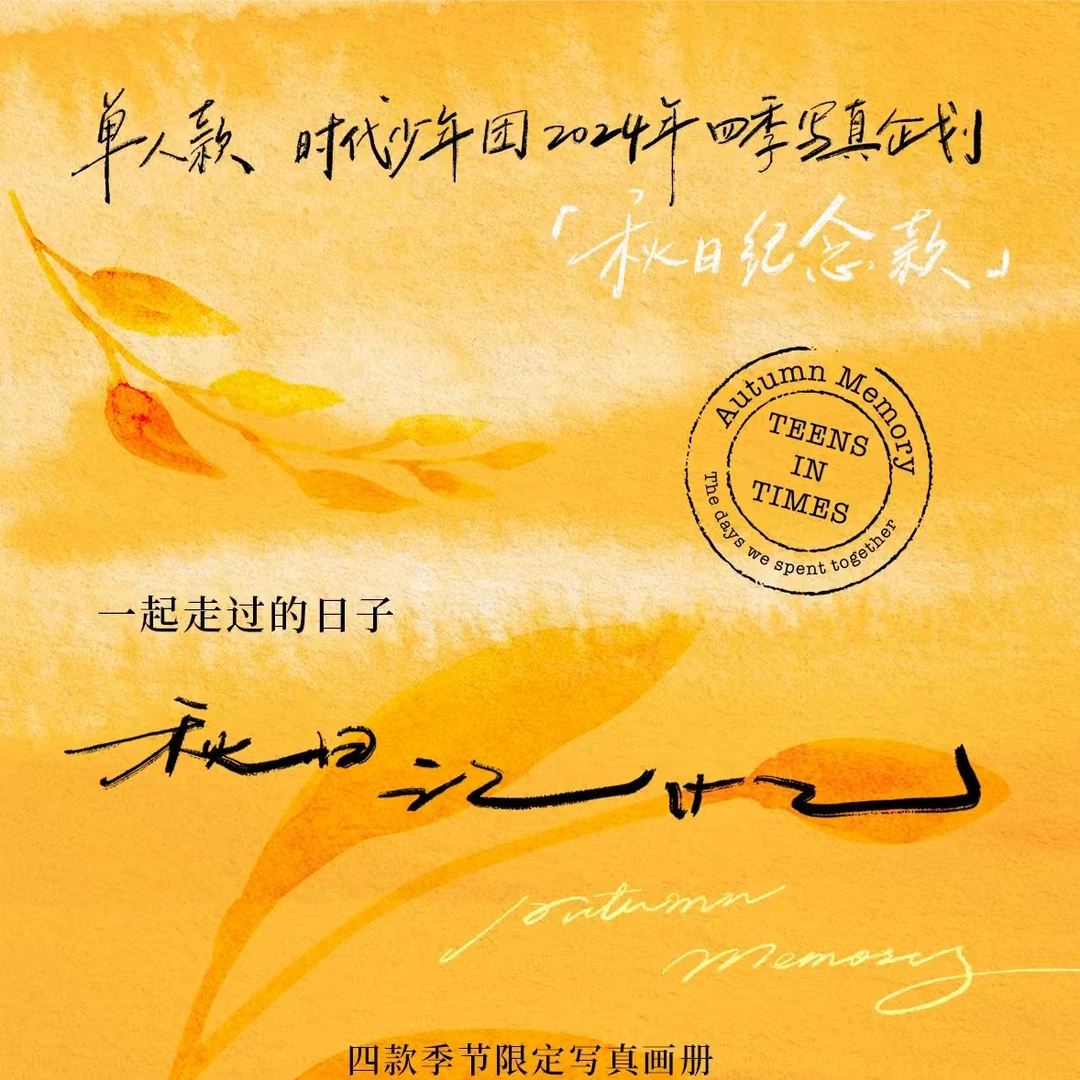 TNT时代少年团四季一起走过的日子秋日记忆官方周边未拆未小卡绑