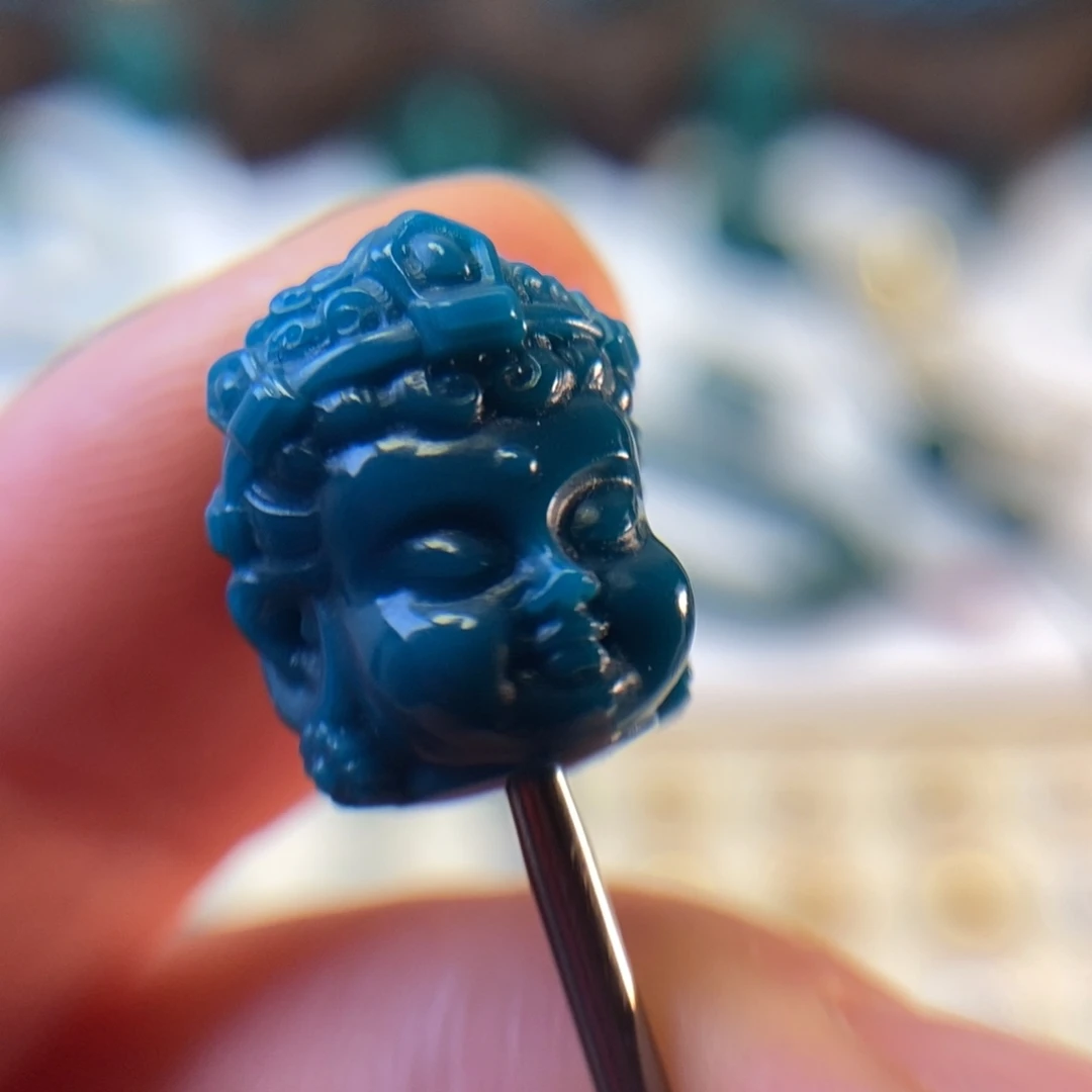 颈饰琉璃魔鬼兰12mm宝宝佛