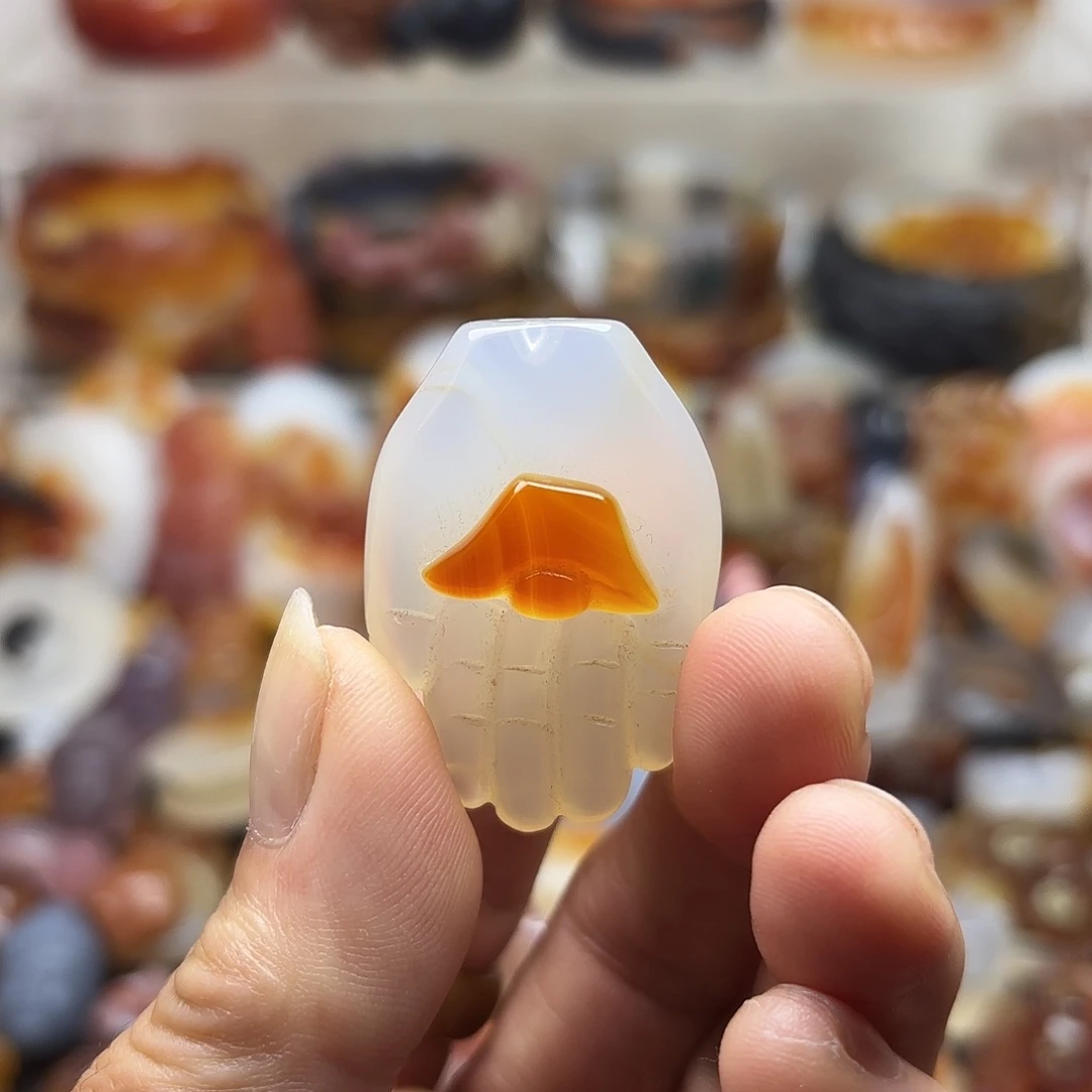 玛瑙/玉髓未镶嵌吊坠(不含链)