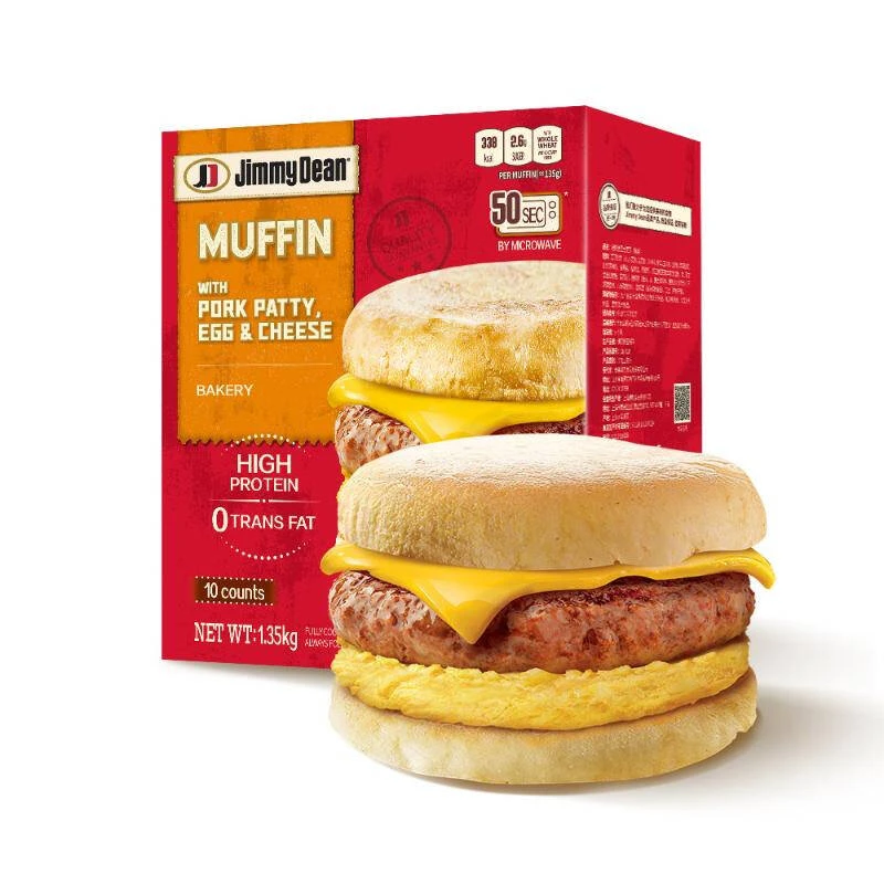 【山姆正品直采】猪柳蛋芝士麦芬三明治汉堡便捷营养早餐冷冻