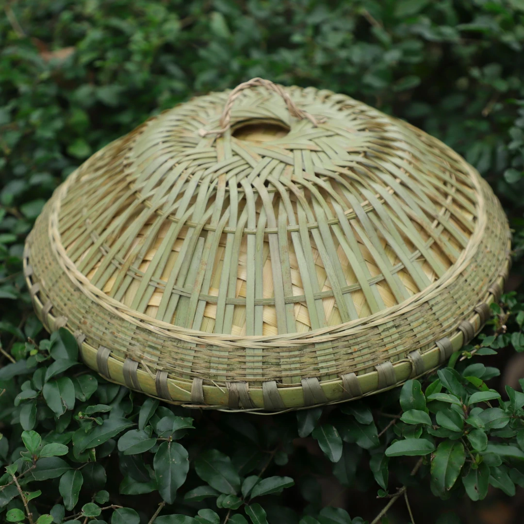 纯手工竹编制品柴火鸡双层竹子锅盖竹编制品蒸盖甑盖缸盖子