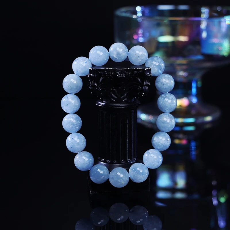 蓝团团单圈手链-