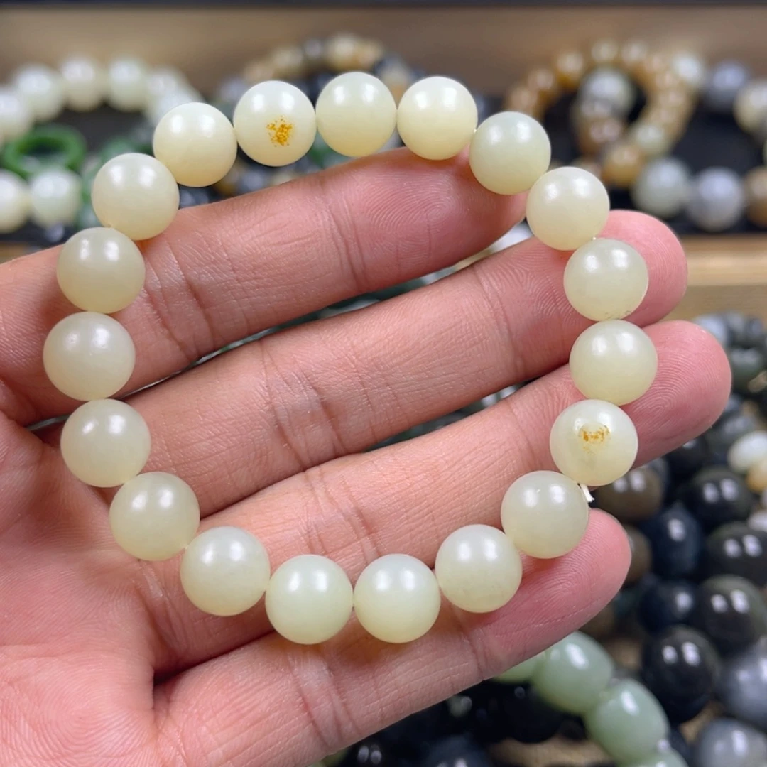 和田玉手串未镶嵌