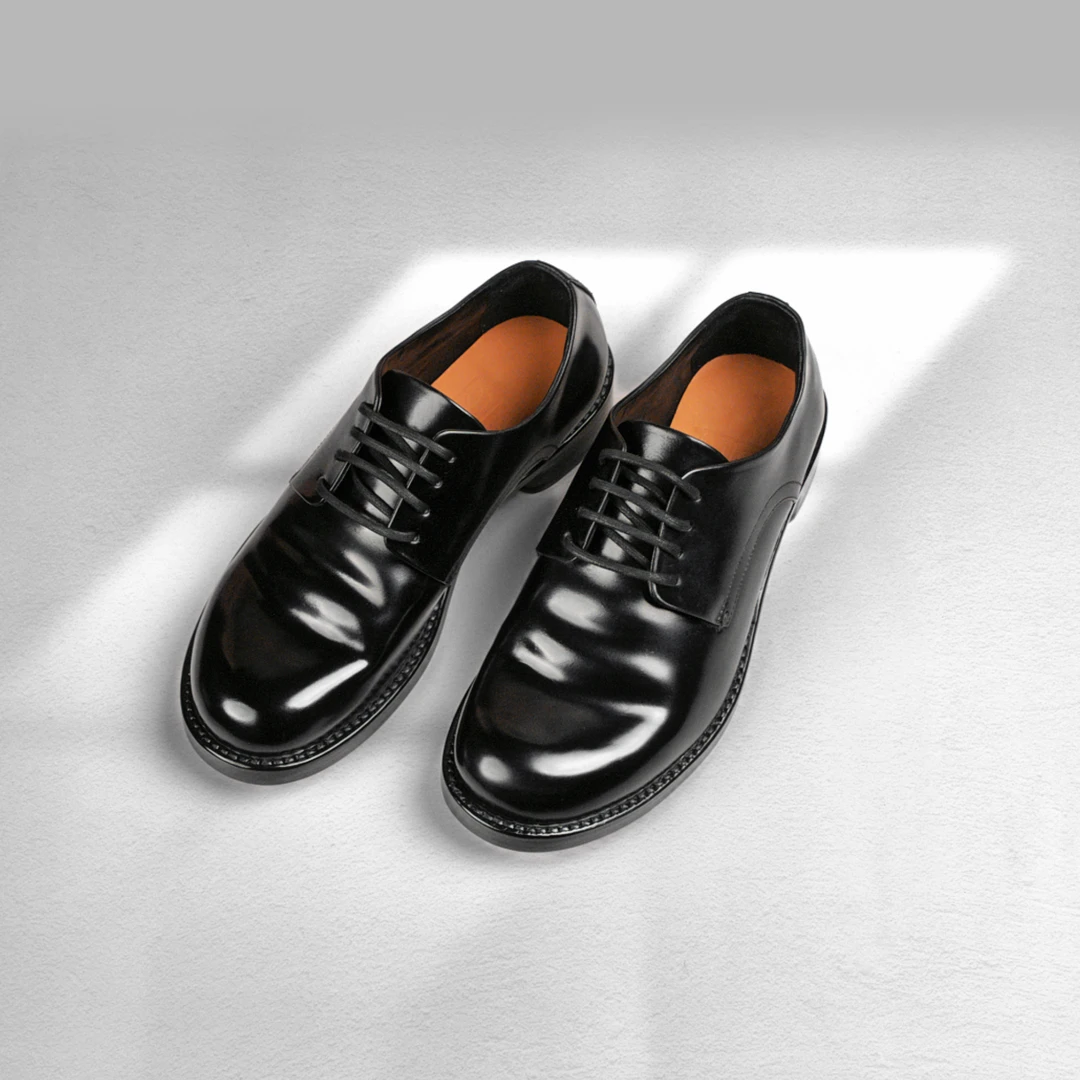 诚可成YJ447意大利ROCADO马臀皮橡木底皮鞋休闲商务马臀皮男鞋