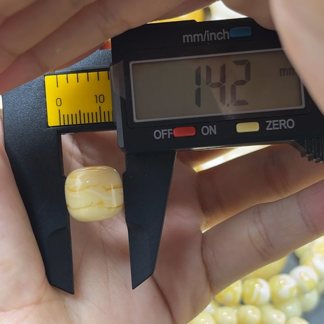 琥珀未镶嵌手串单珠老型