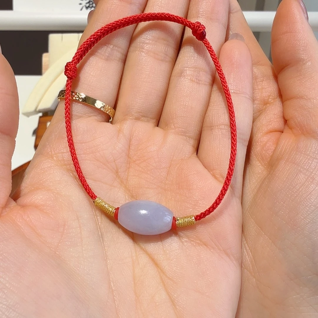 翡翠手链未镶嵌蒙****会紫气东来路路通手绳