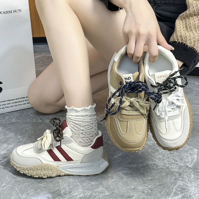 阿甘鞋女秋新款学院风轻便舒适百搭休闲德训鞋2215 达达