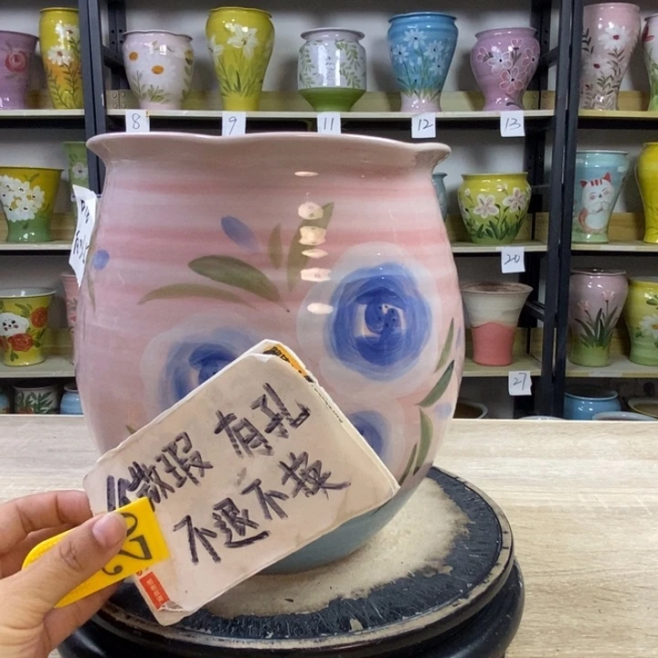 景德镇高温陶瓷花盆