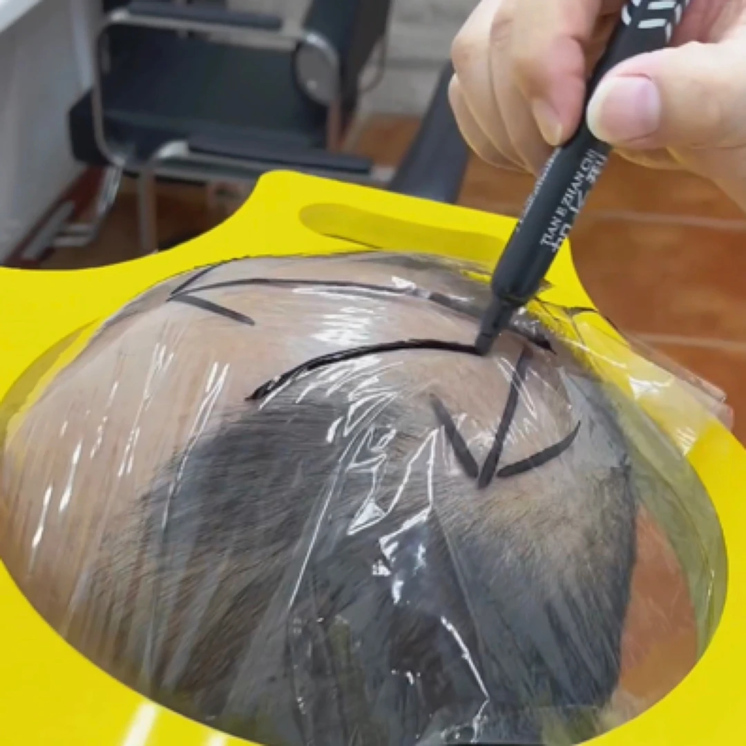 私人订制男士女士6D手织假发1280之5680