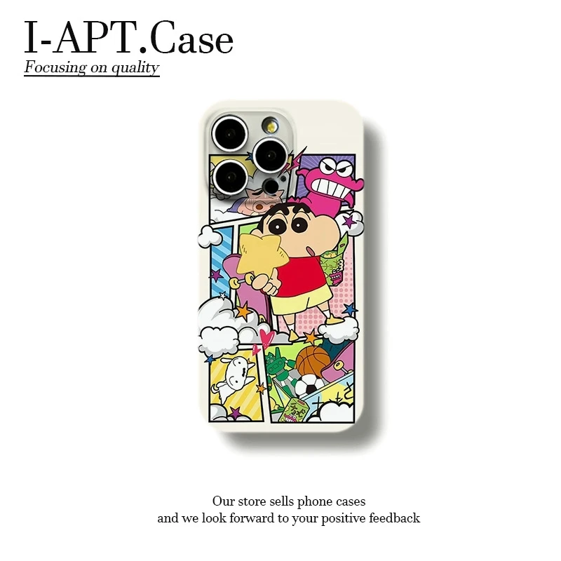 海报拿星小新菲林软壳适用iPhone苹果16手机壳华为oppo小米vivo新