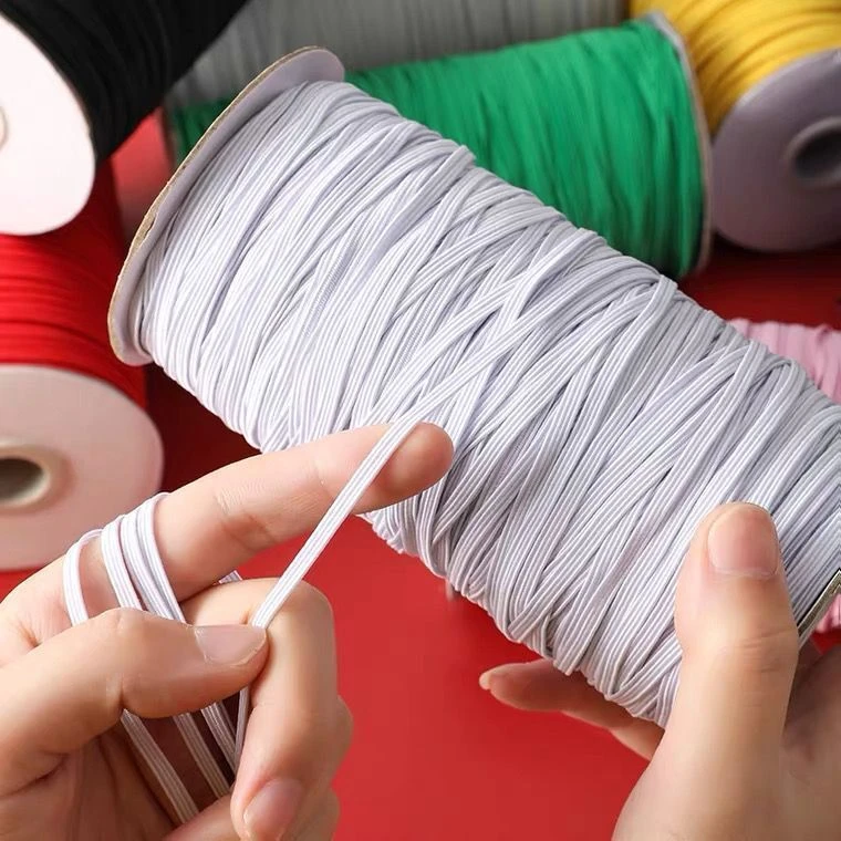 细扁窄小松紧带高弹力耐用裤子裤腰裤脚收口白色宽橡皮筋绳跳皮筋