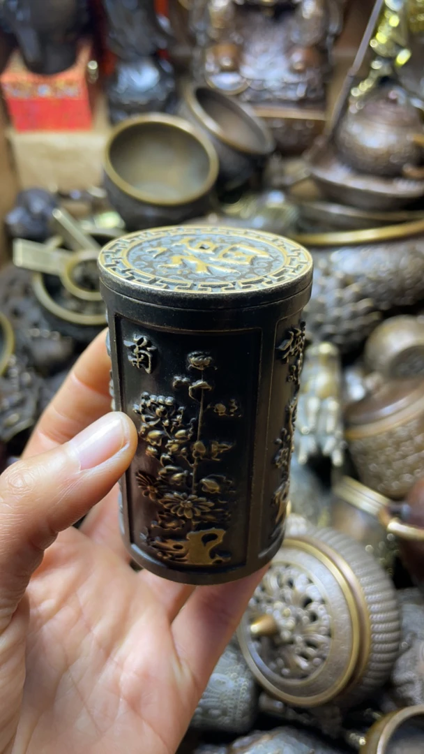 闪购链接，诚信经营鎏金牙签盒