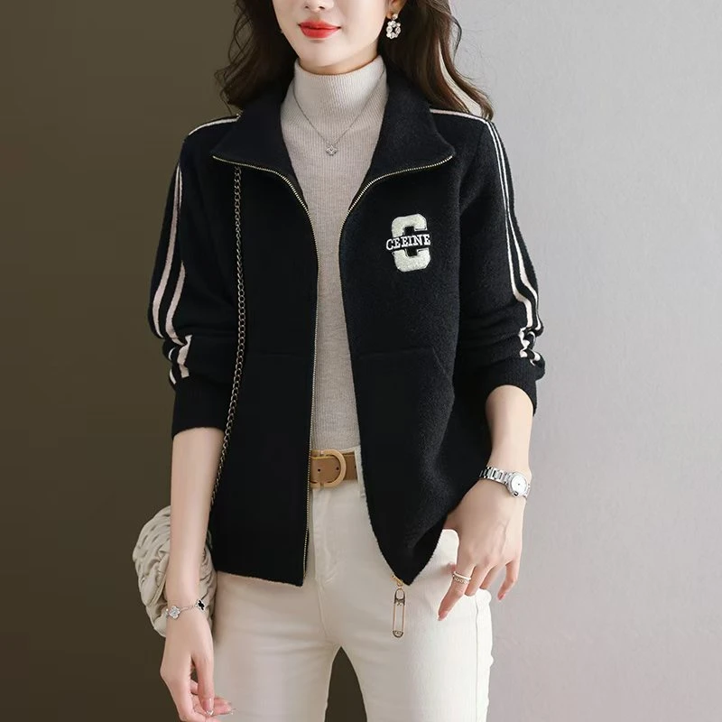 1-26号春季新款开衫外套女装针织衫毛衣宽松显瘦打底衫网红小香风