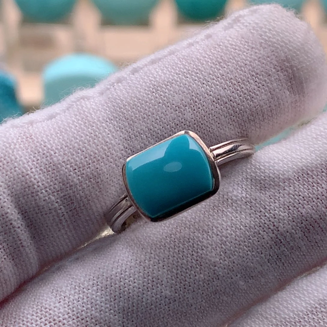 银S925镶嵌绿松石珠宝奇石