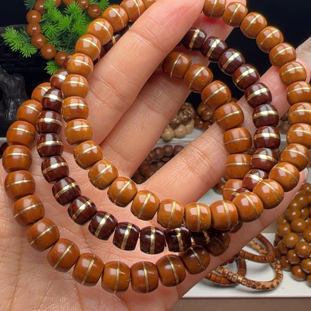 紫金鼠手串纯色一线天