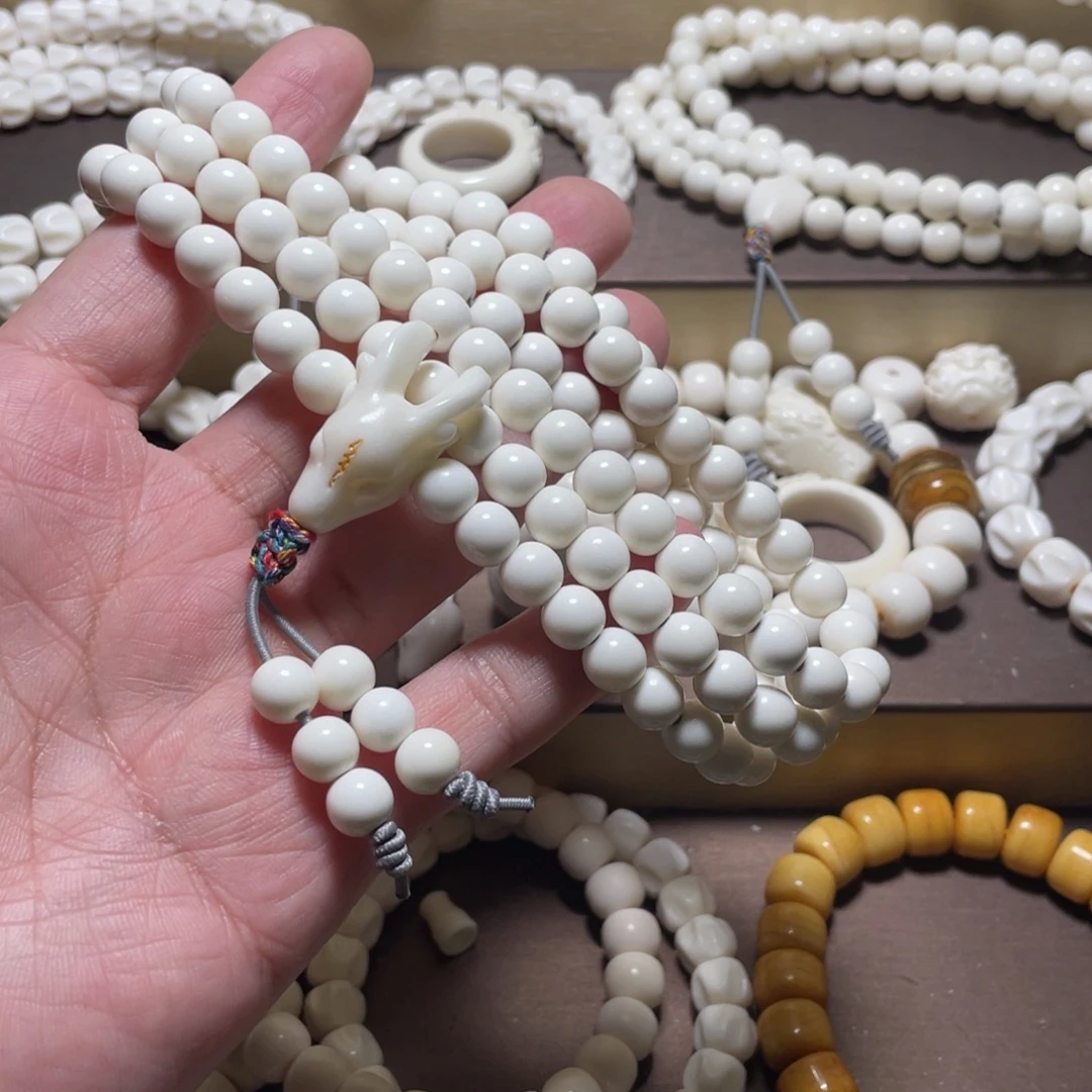 孙***来鹿骨手串/手链鹿角8圆108小鹿