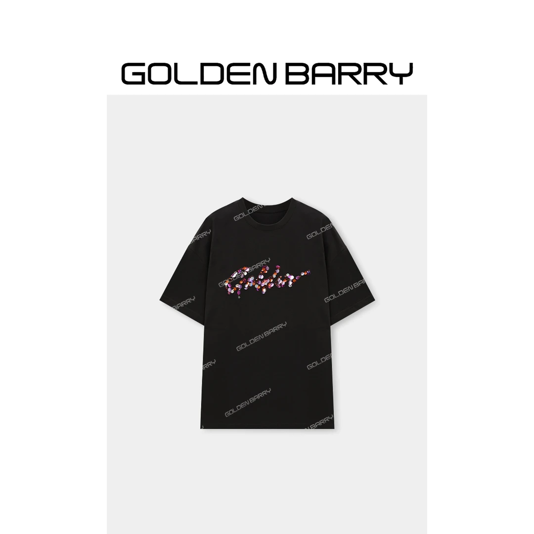 GOLDENBARRY|201001重工手工亮片T恤