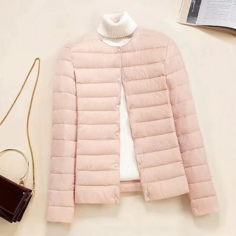 女士轻薄修身棉服