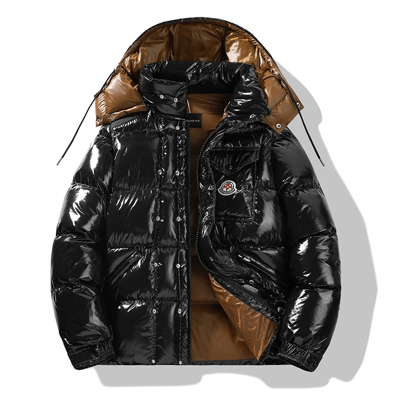 高端白鹅绒】官方正品冬季极寒亮面羽绒服情侣轻奢男女保暖外套B3