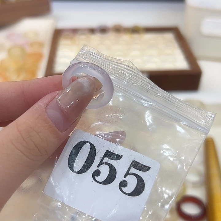 合金戒指玛瑙/玉髓55港11
