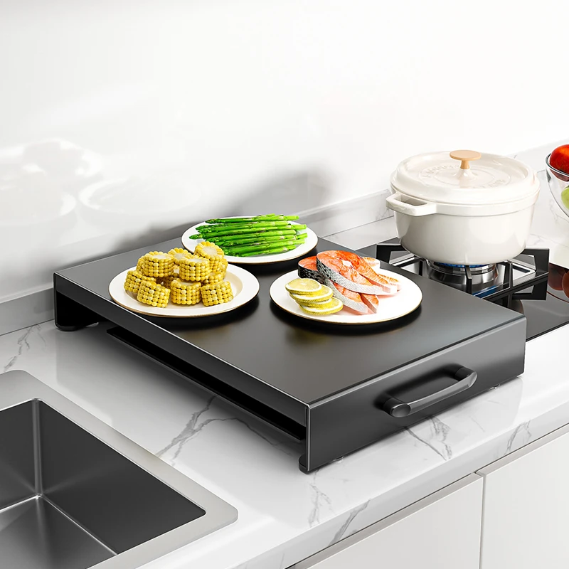 家佰利燃气灶煤气灶盖板罩电磁炉支架灶台托架放锅收纳厨房置物架