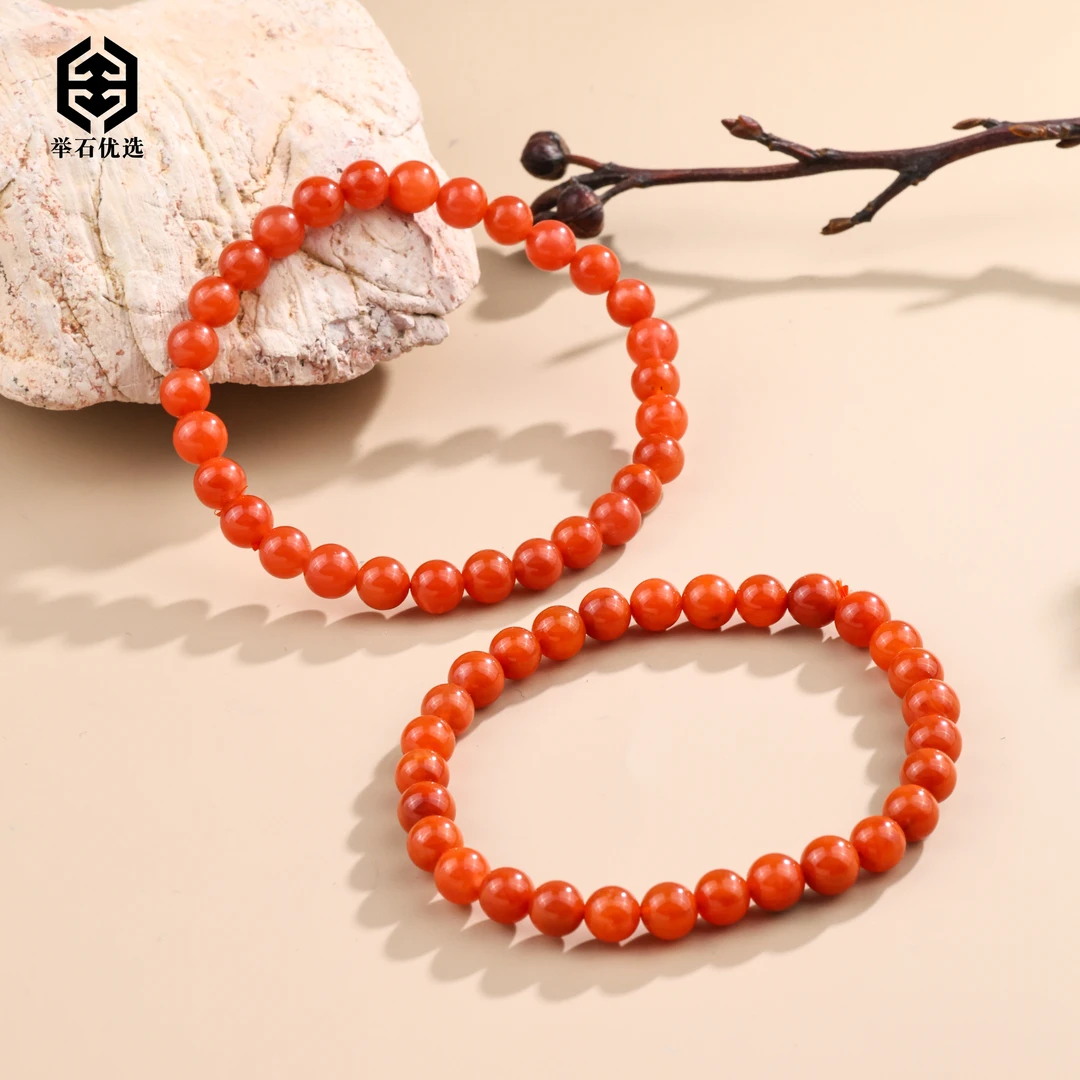 【举石优选】S0627-S1008-116南红玛瑙手串（一件/多样性发/约5mm+）v
