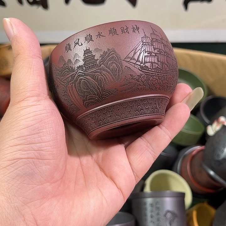 茶杯紫砂全手工紫砂主人杯