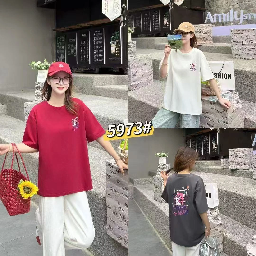 5973（懒人t）大版宽松T恤
