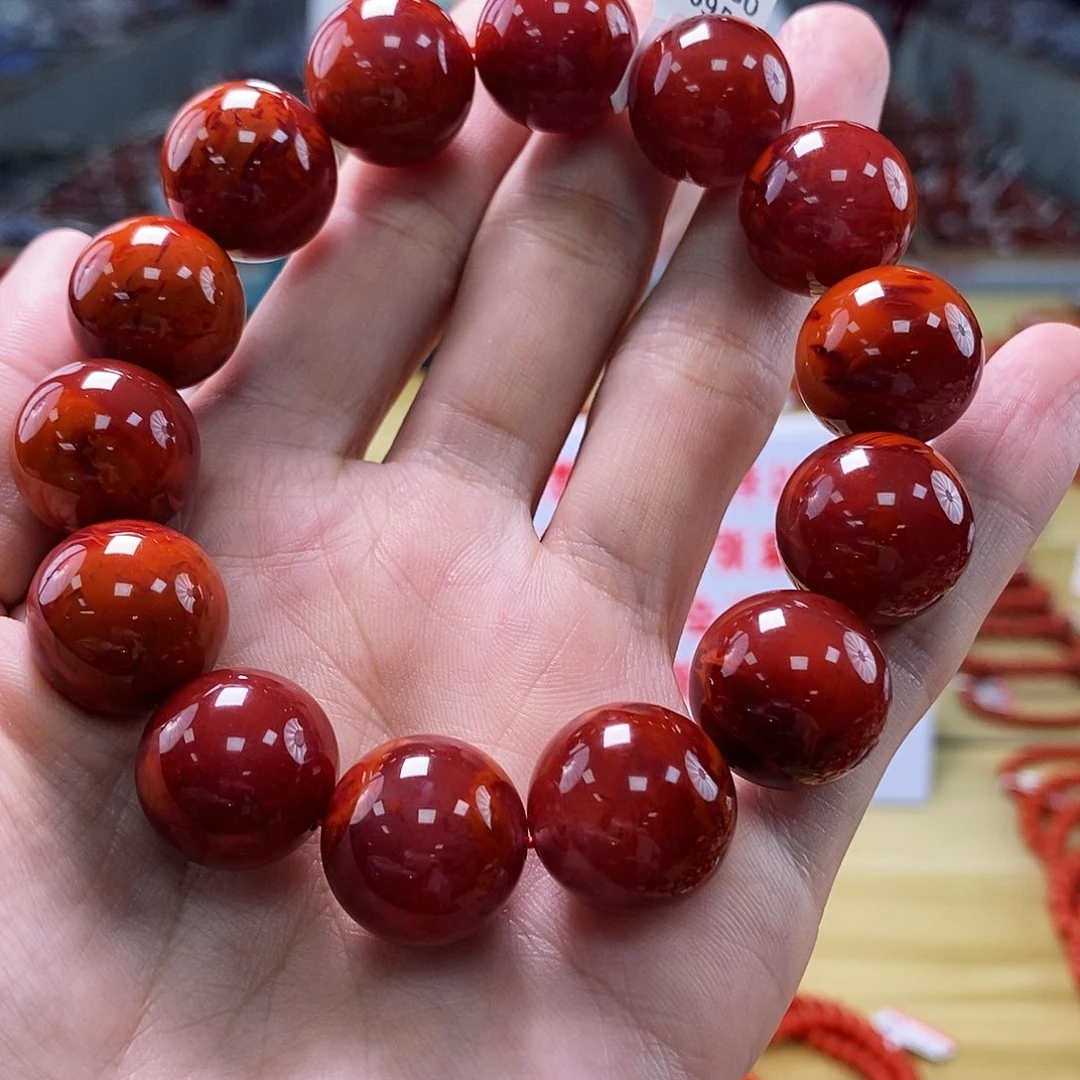 南红玛瑙典藏  17mm   多样性发一未镶嵌