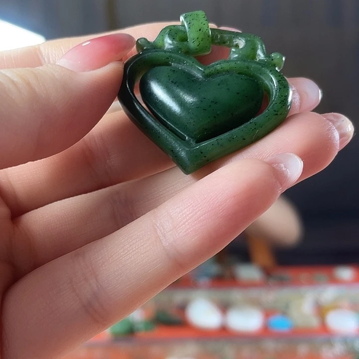 和田玉（碧玉）未镶嵌吊坠(不含链)