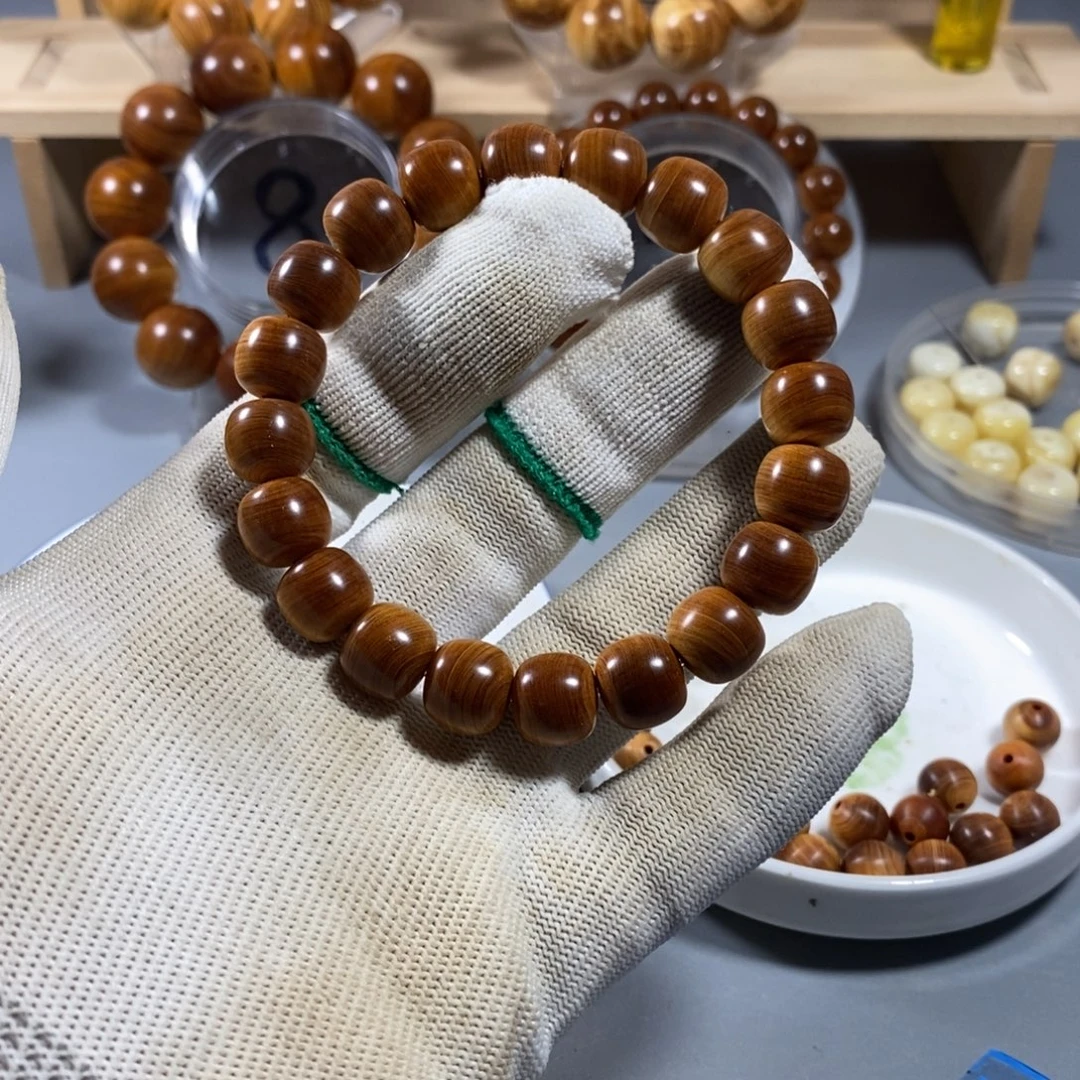 柏木（崖柏）手串/手链11×12骨料红油太行陈化崖柏手串