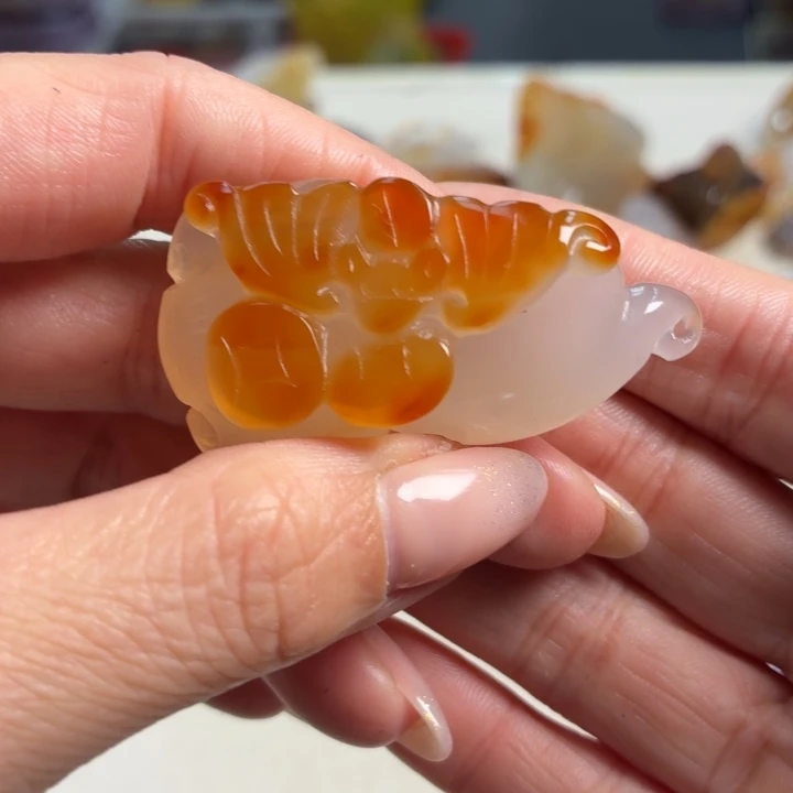 玛瑙/玉髓未镶嵌吊坠(不含链)