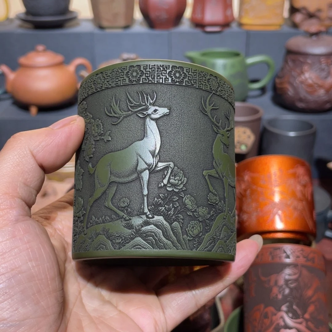 原矿紫砂手工主人杯