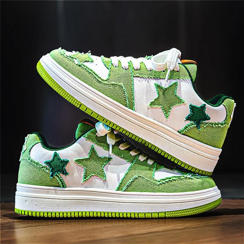 新品爆款鞋子男鞋夏季透气2025新款青少年潮牌星星鞋运动百搭男生