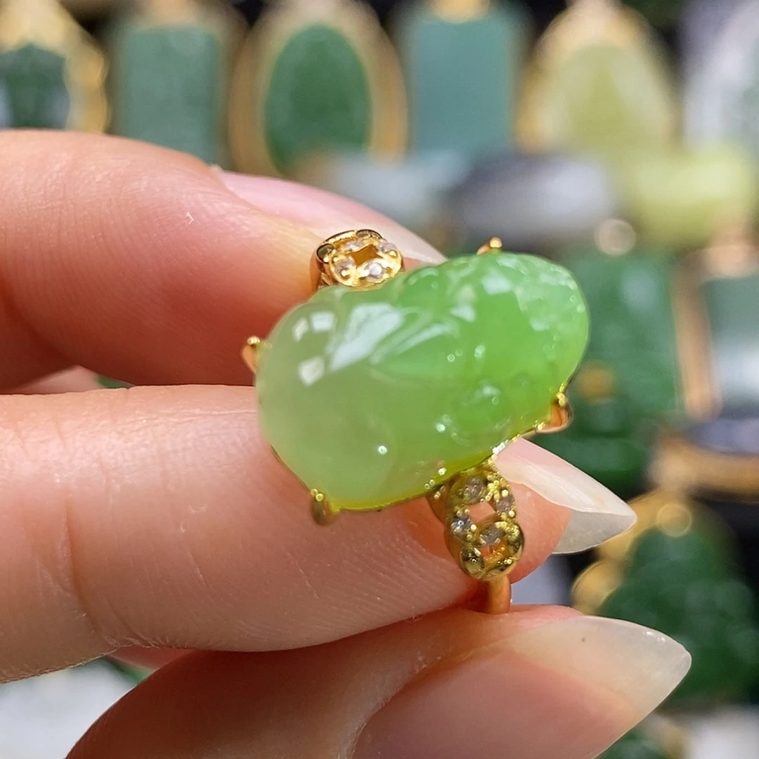 和田玉银S925镶嵌颈饰