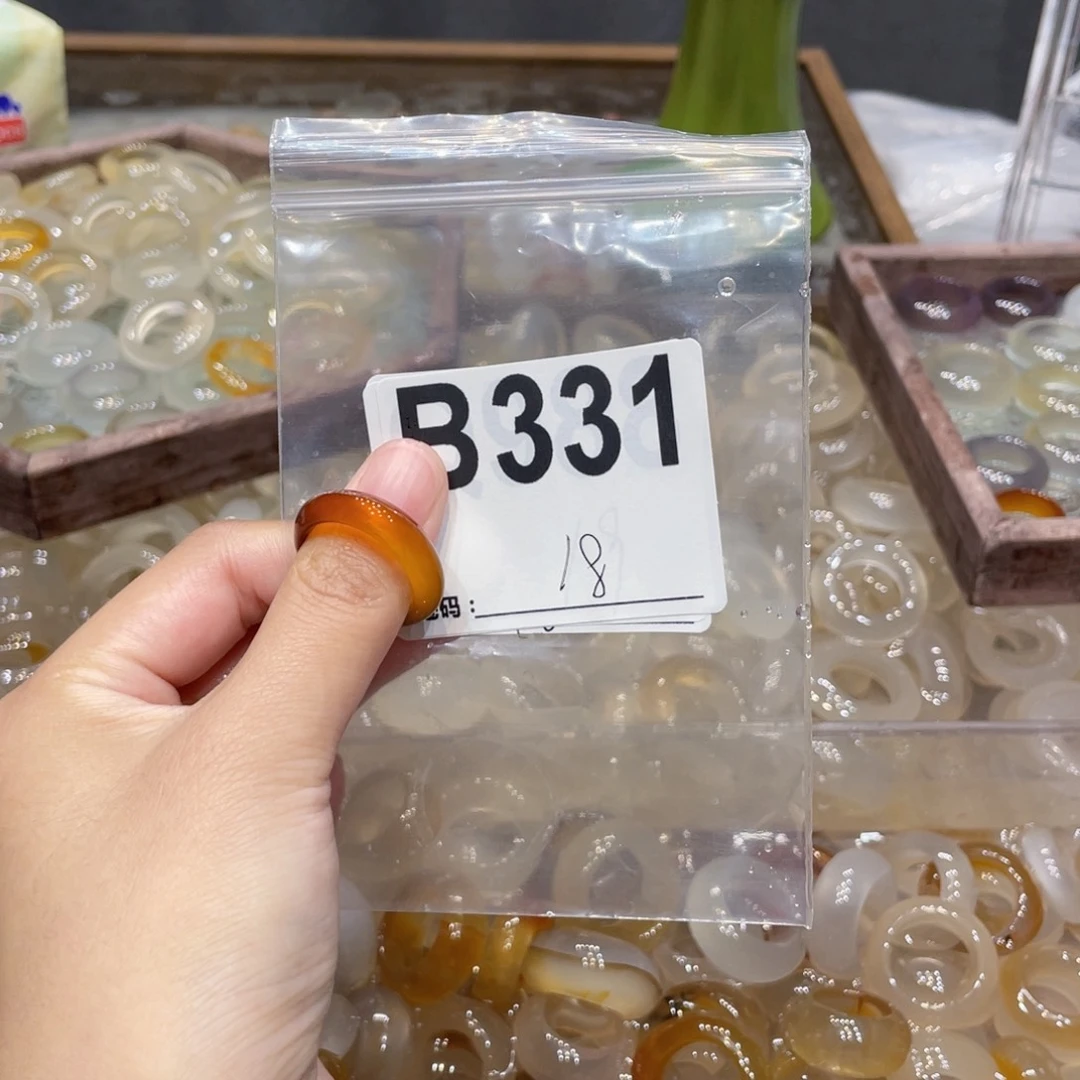 玛瑙/玉髓未镶嵌戒指331