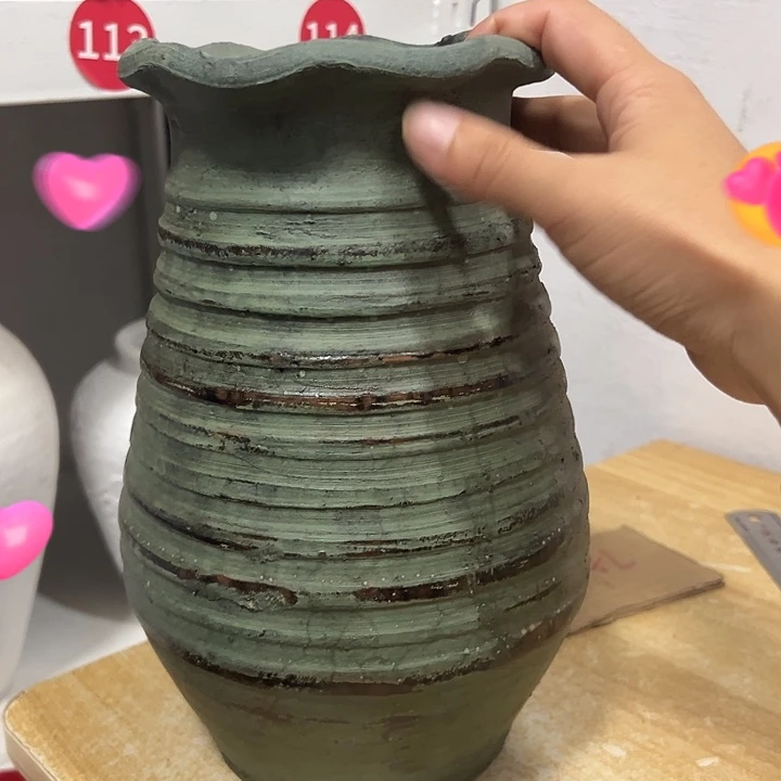 粗陶盆默认打孔高25口14