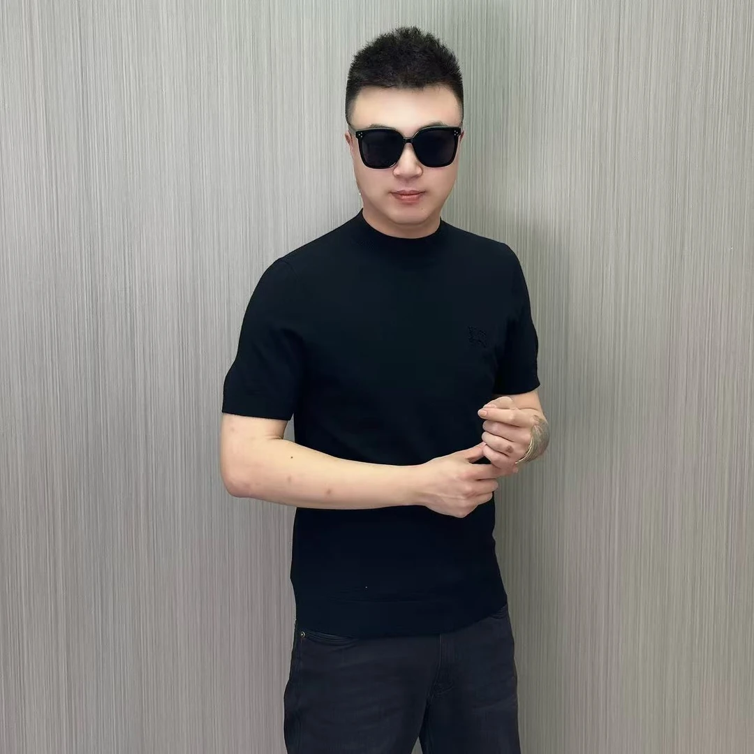 【21225】佤沙服饰男士秋冬时尚休闲圆领半袖毛衫