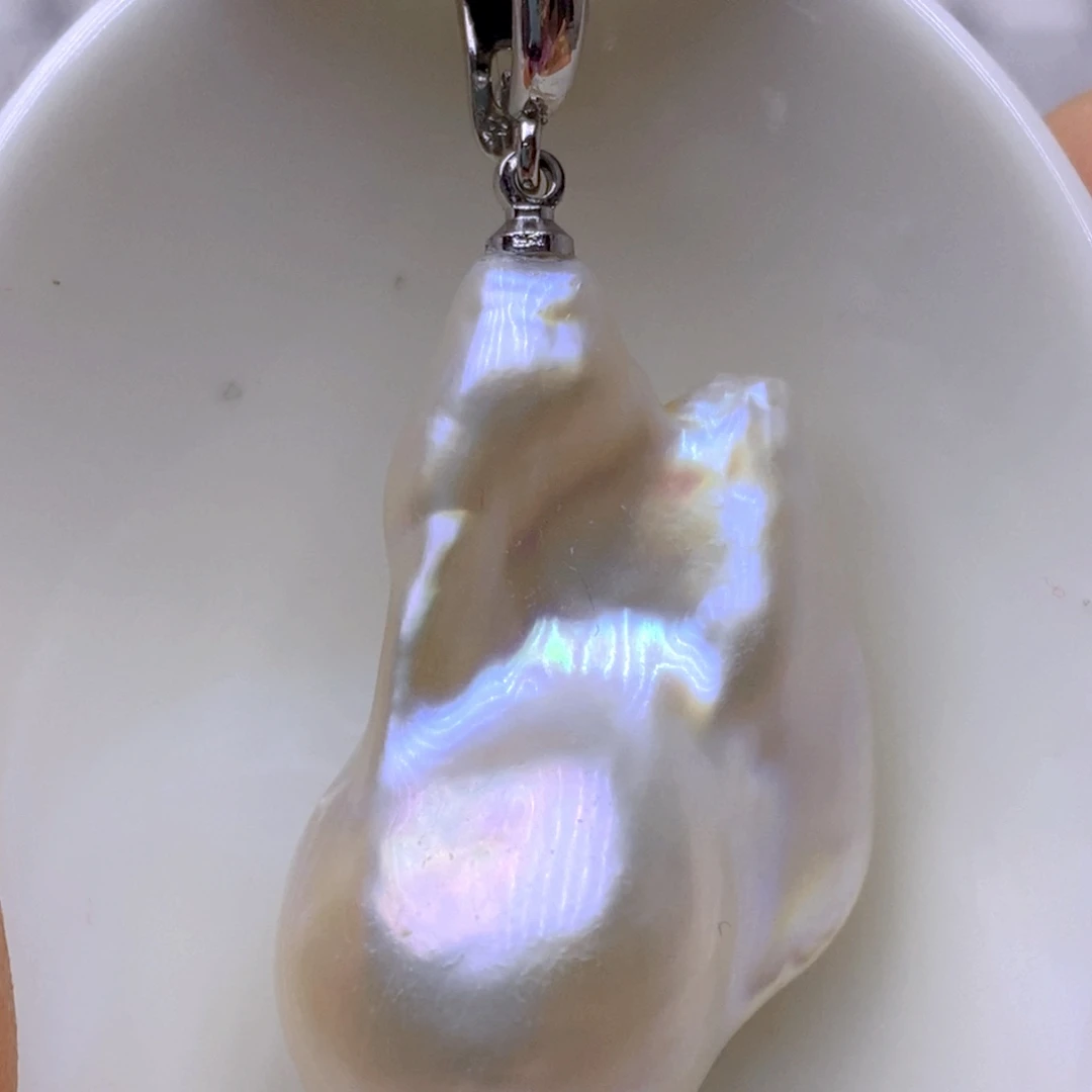 颈饰淡水珍珠银S925镶嵌