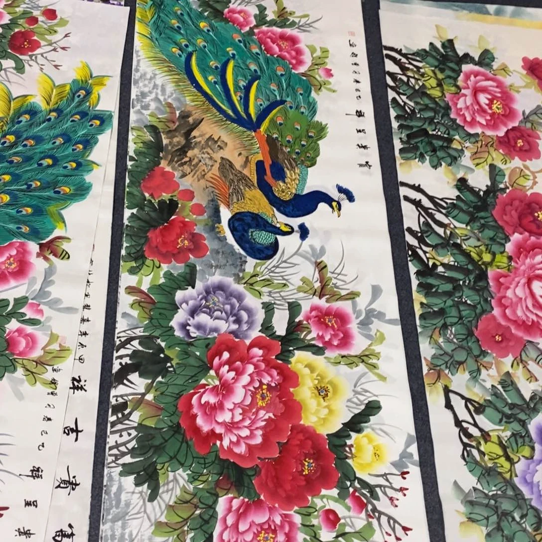 国画尺寸180✖️70小六尺精品手绘画