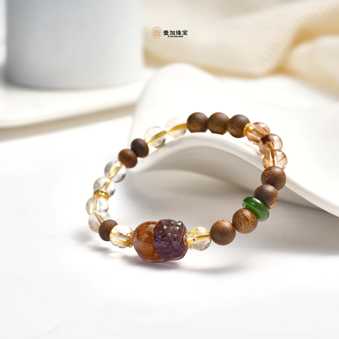 沉香沉香沉香水晶手串设计款7mm-WTZ-0239WTZ33497